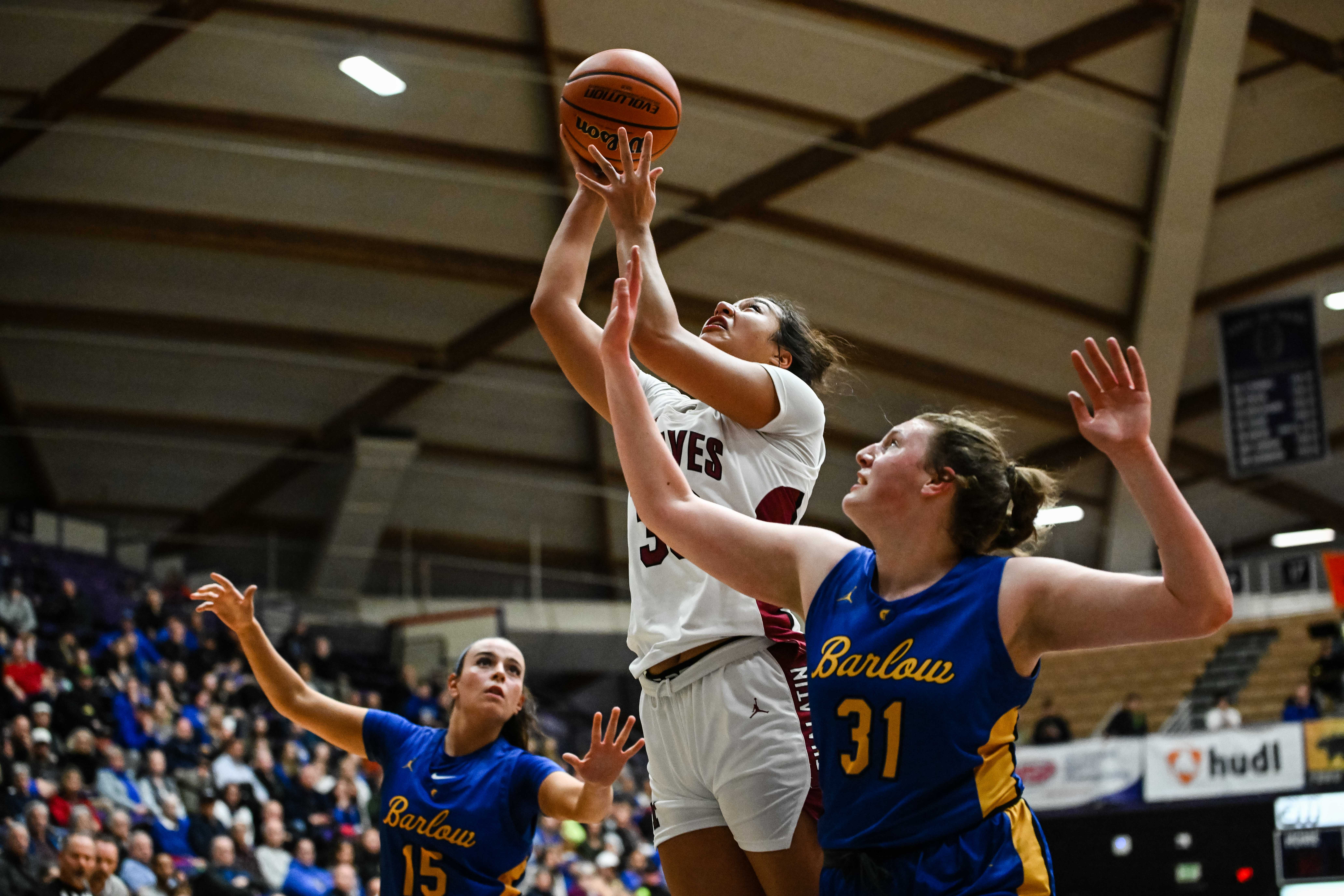 Barlow Tualatin 6A Oregon girls basketball quarterfinal Naji Saker -93